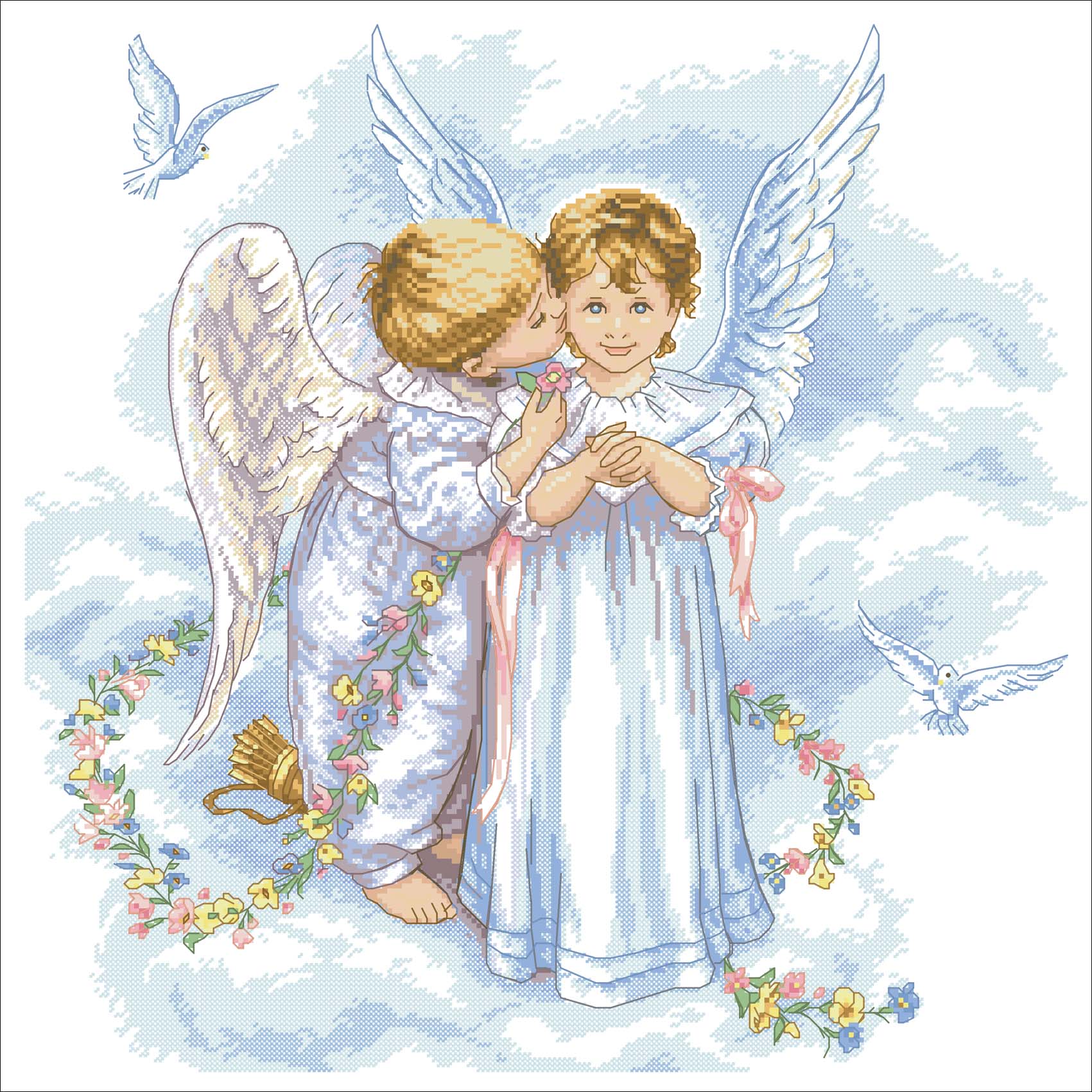 инструкция к вышивке ангельский поцелуй
